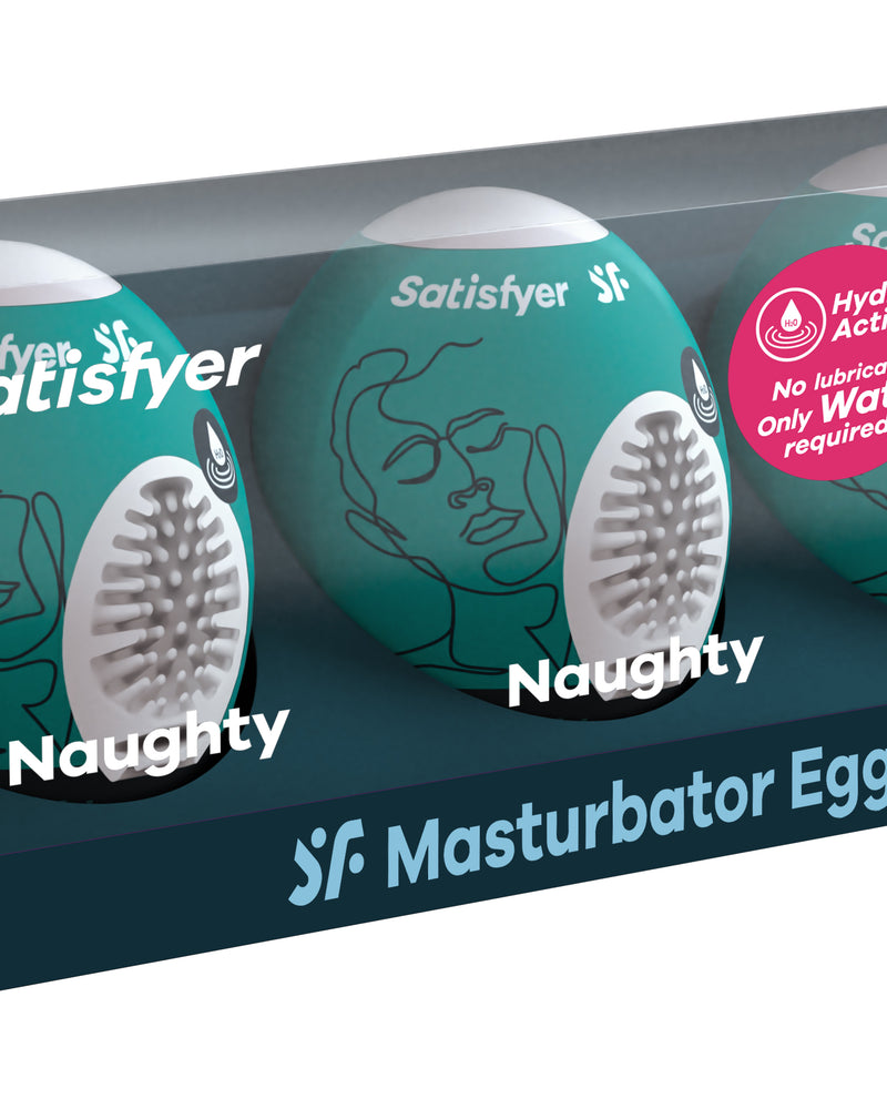 "3 Pc Set Masturbator Egg - Naughty SAT-9043477"