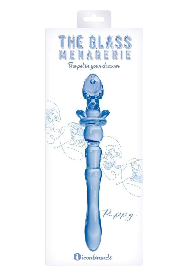 "Glass Menagerie - Puppy Dildo - Blue IC1105"