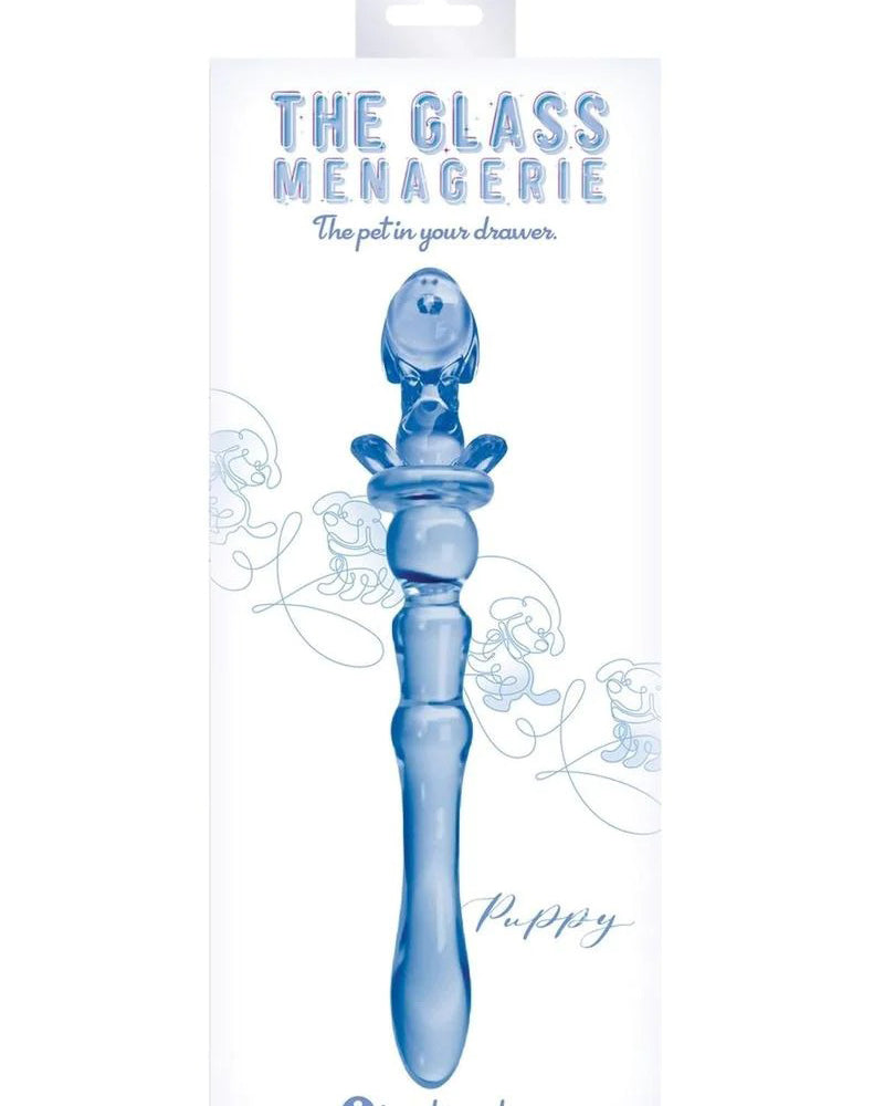"Glass Menagerie - Puppy Dildo - Blue IC1105"