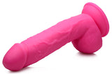 Pop Pecker 8.25 Inch Dildo With Balls - Pink