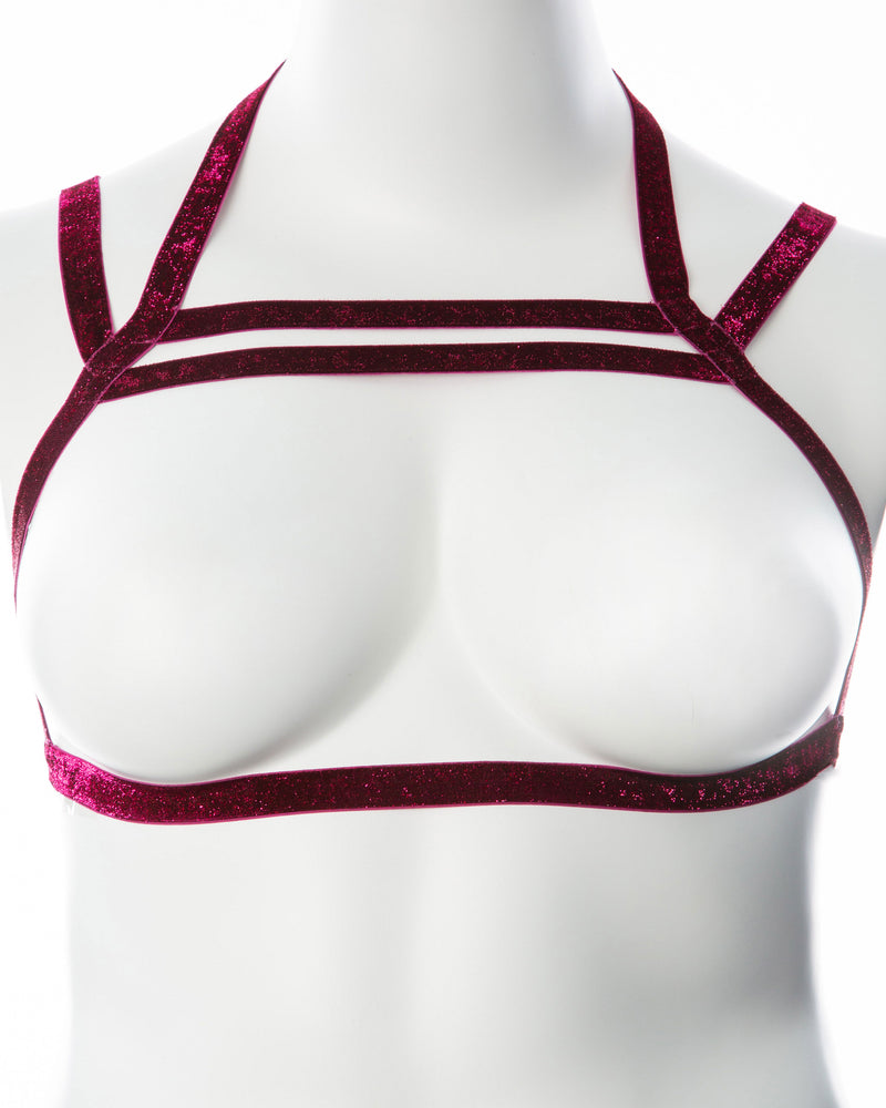 Gender Fluid Sugar Coated Harness - Large/xxlarge - Raspberry