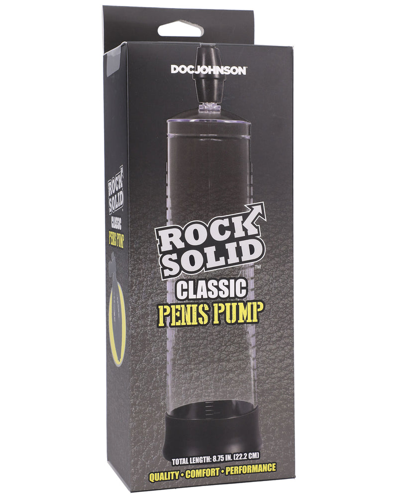 "Rock Solid - Classic Penis Pump - Black/clear DJ3705-03-BX"