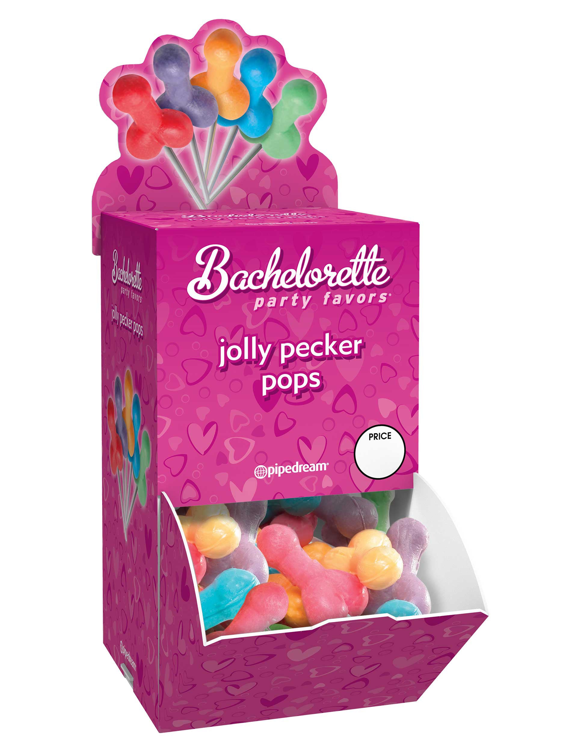 Bachelorette Party Favors - Jolly Pecker Pops - 50 Piece Display Box