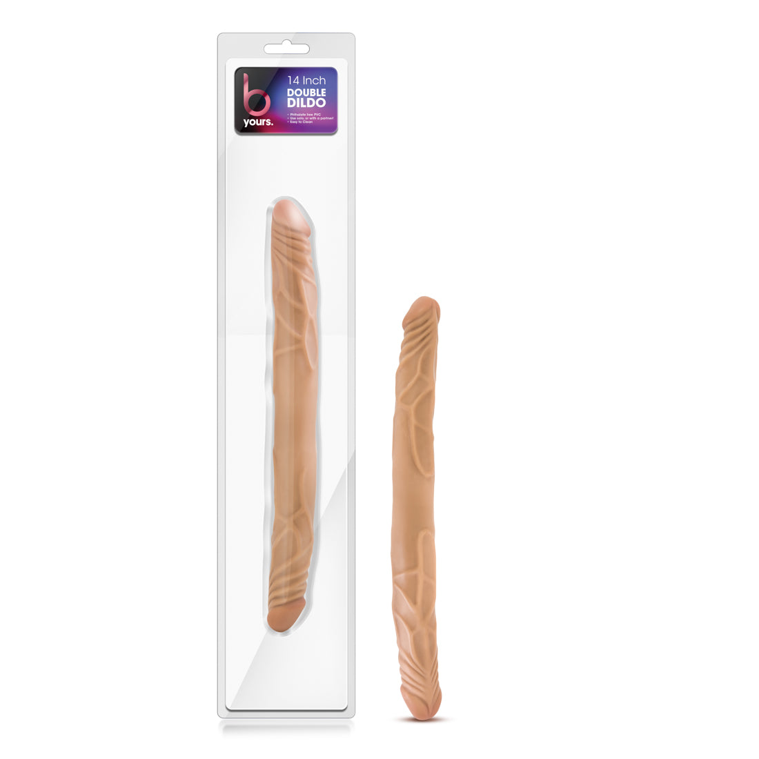 "B Yours 14 Inch Double Dildo - Latin BL-29717"