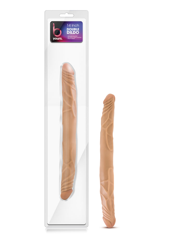 "B Yours 14 Inch Double Dildo - Latin BL-29717"