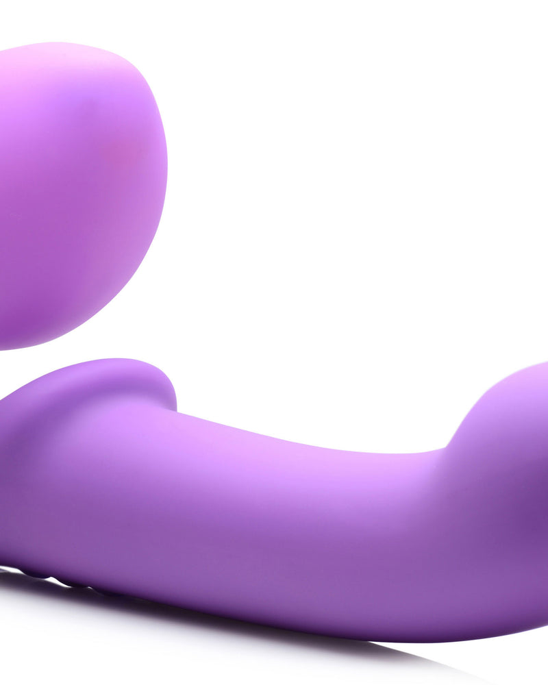 10x Ergo- Fit G-Pulse Inflatable and Vibrating Strapless Strap- on - Purple