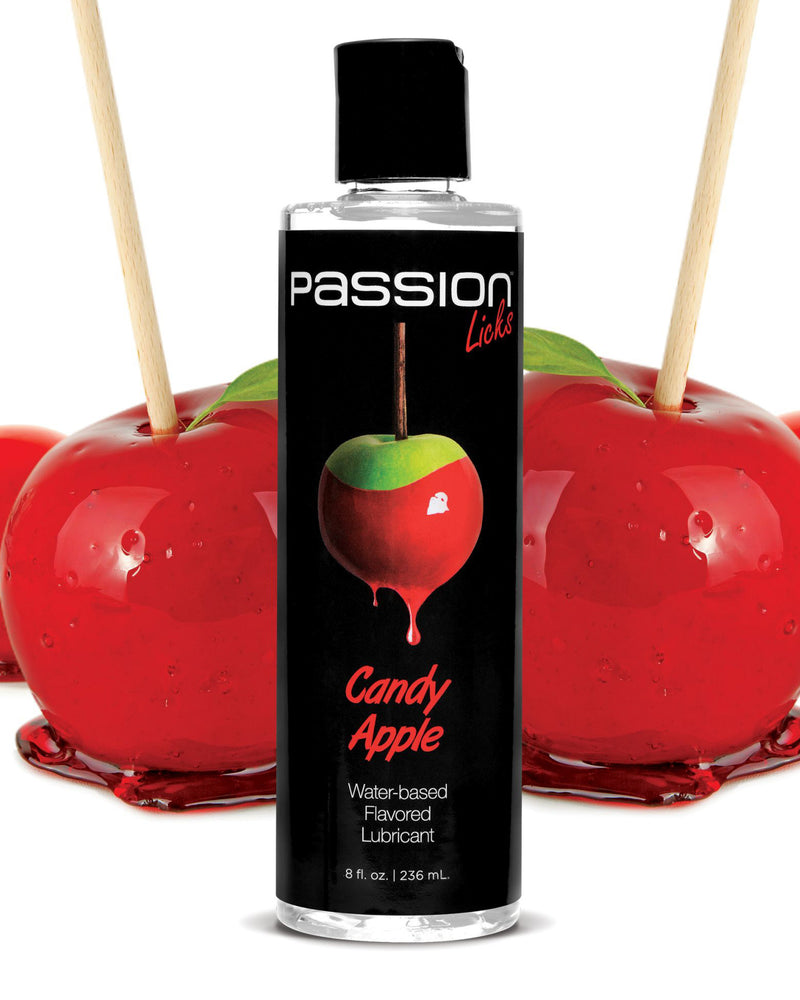 "Passion Licks Candy Apple Water Based Flavored Lubricant - 8 Fl Oz / 236 ml PL-AE805-APPLE"