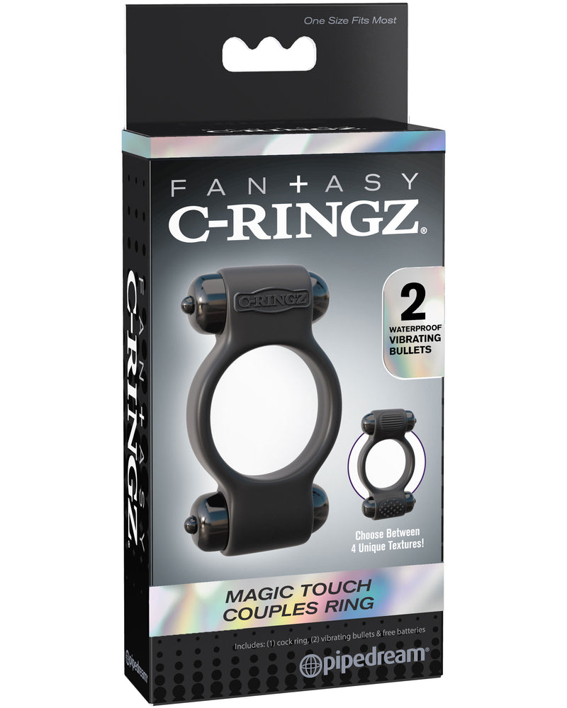 Fantasy C-Ringz Magic Touch Couples Ring - Black