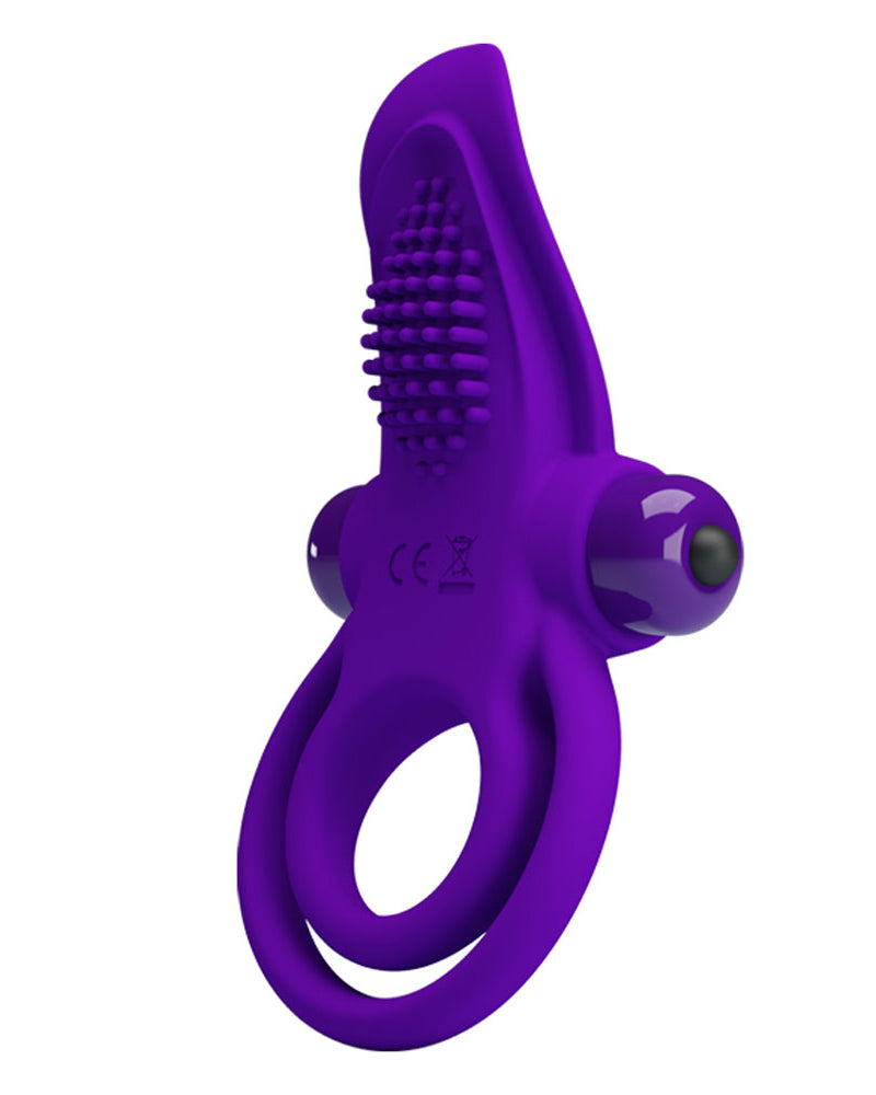 Pretty Love Vibrant Penis Ring - Purple