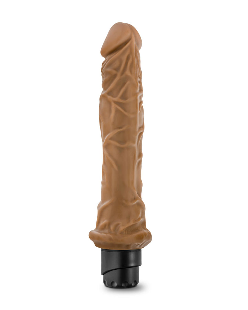 "Dr. Skin - Cock Vibe 8 - 9.75 Inch Vibrating Cock Mocha BL-11337"