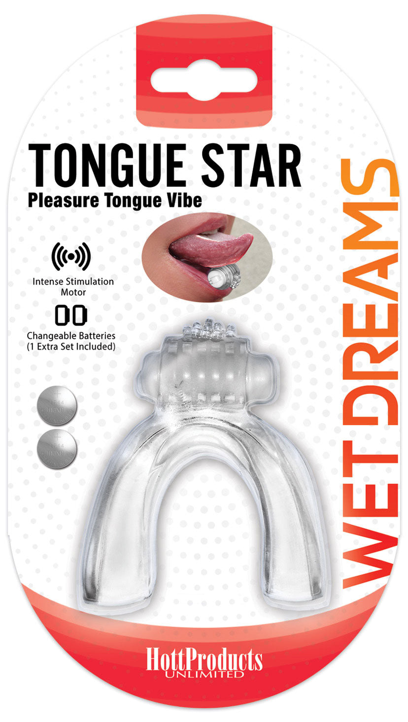 "Wet Dreams Tongue Star - Clear HTP3443"