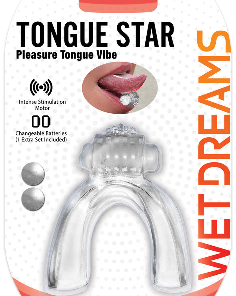 "Wet Dreams Tongue Star - Clear HTP3443"