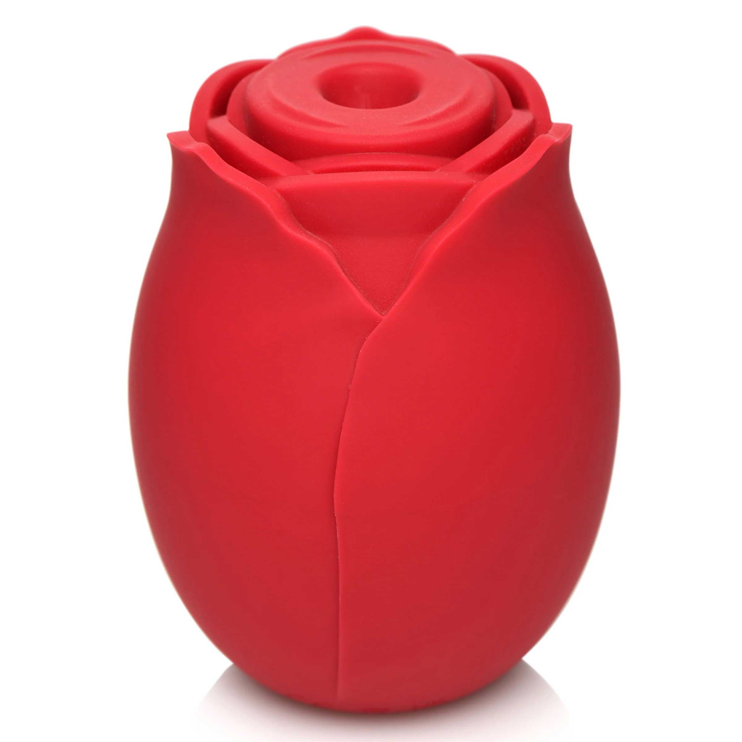 Mystic Rose Sucking and Vibrating Silicone Rose - Red