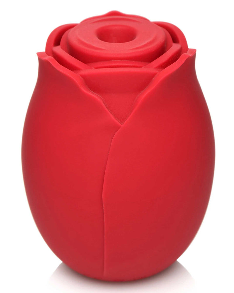 Mystic Rose Sucking and Vibrating Silicone Rose - Red