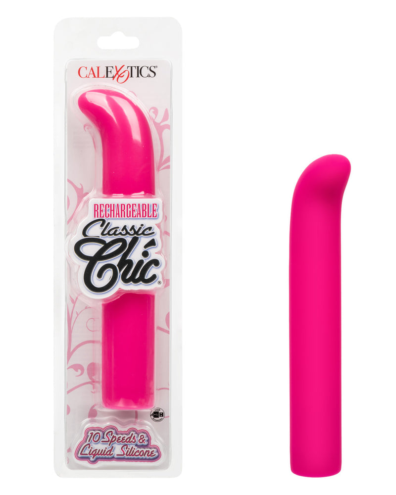 Rechargeable Classic Chic Standard "G" Vibrator - Pink