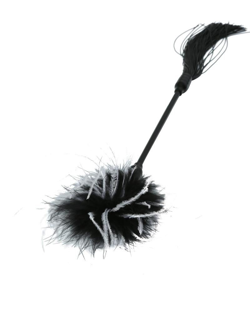 Sex and Mischief Whip and Tickler - Black