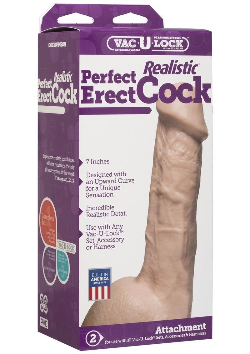 Perfect Realistic Dildo Erect - Flesh