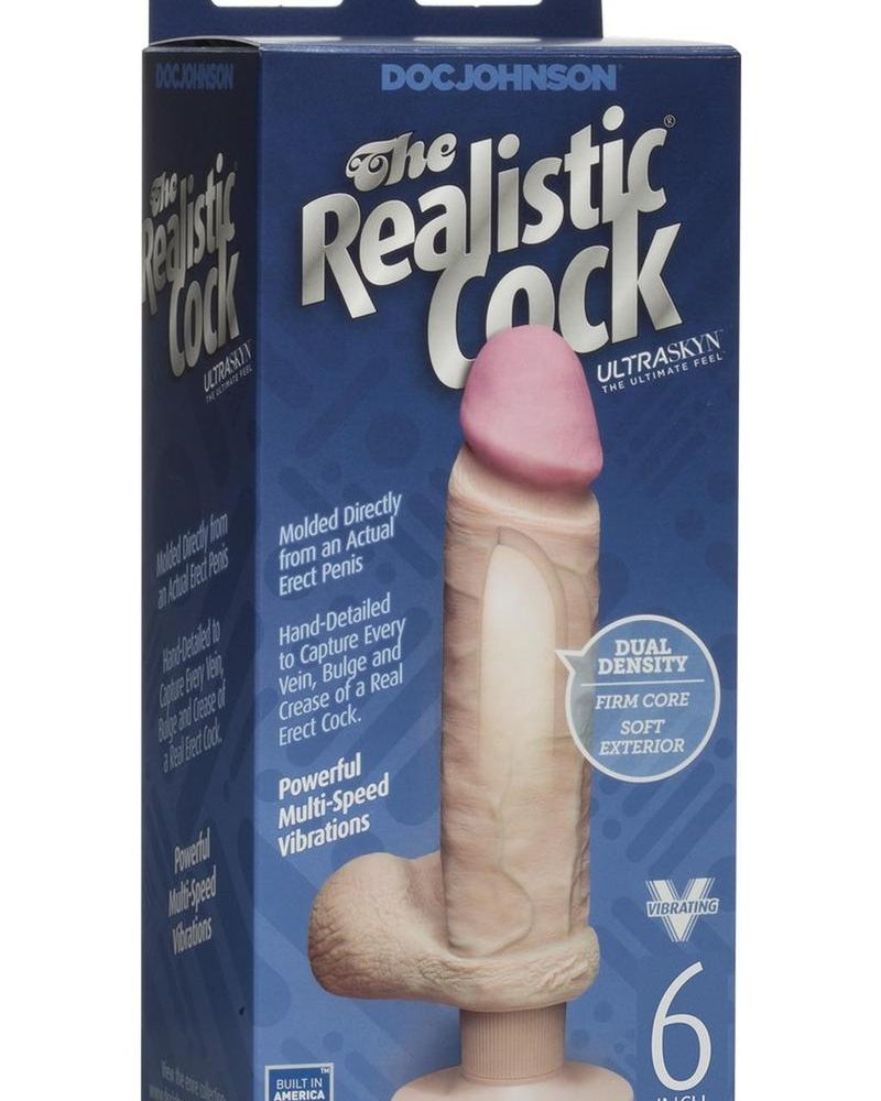 Pene vibrador ultra realista de 6 pulgadas UR3
