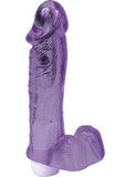 Crystal Cock Vib/balls Purple