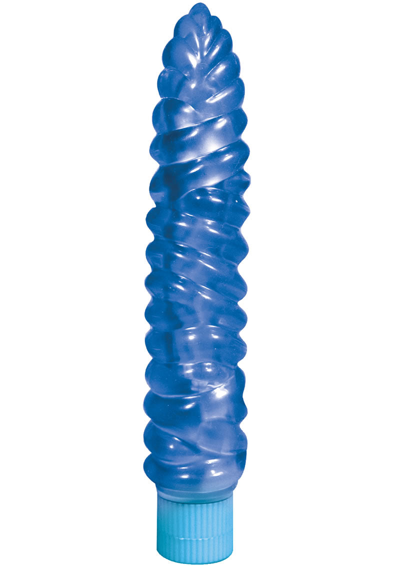 Vibrador Torpedo Espiral - Azul
