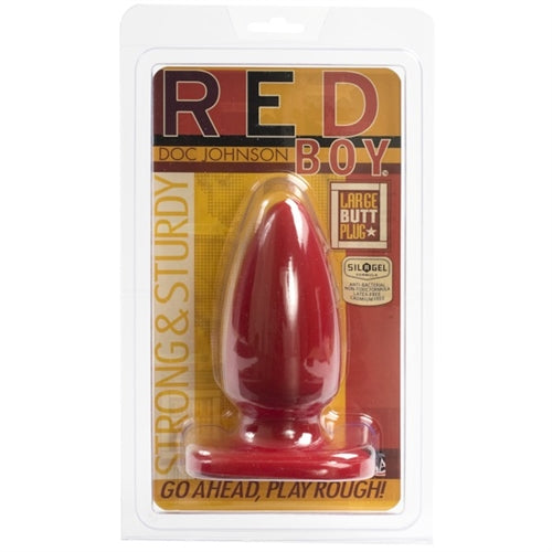 "Red Boy Large 5 Inch Butt Plug DJ0901-04"