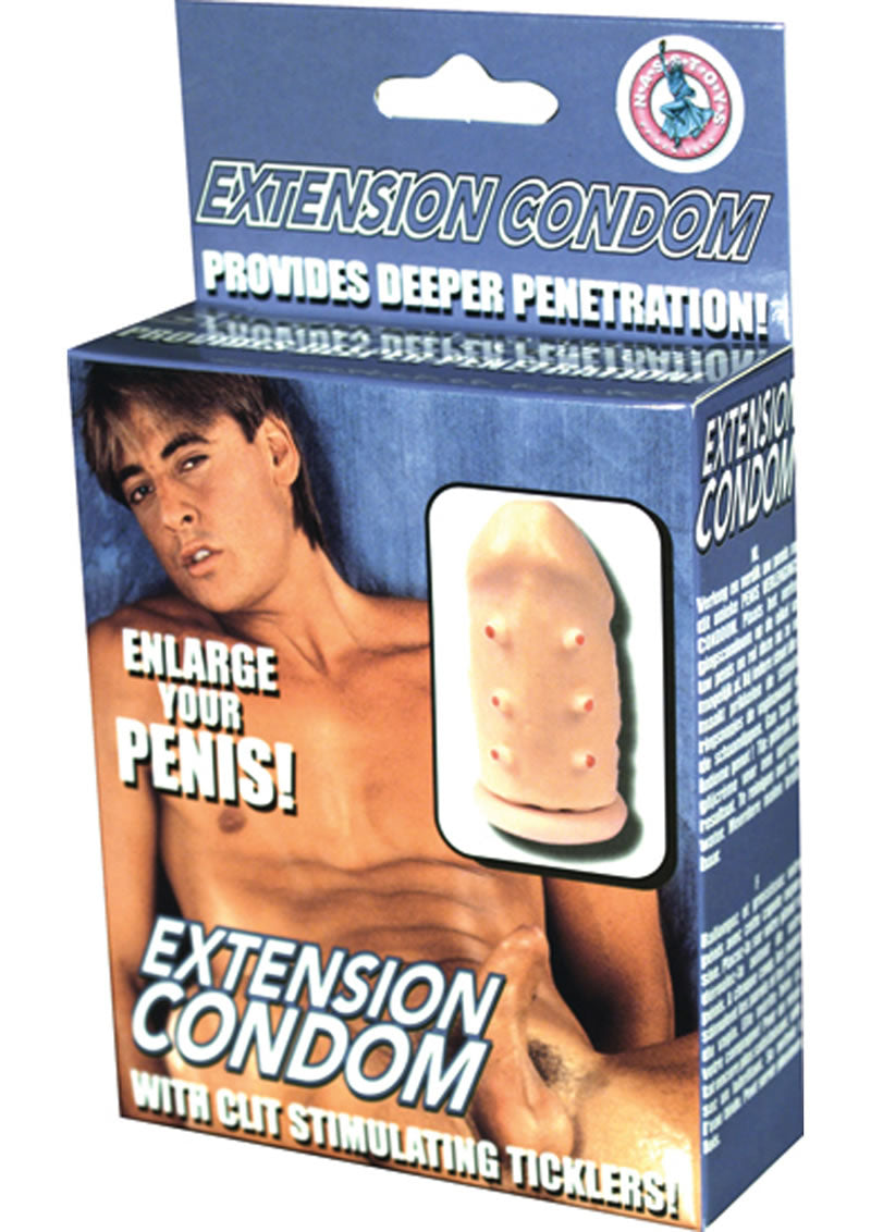 Extensión de condón con cosquilleo