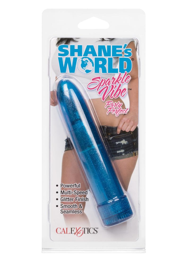 Vibrador Sparkle de Shanes World, color azul