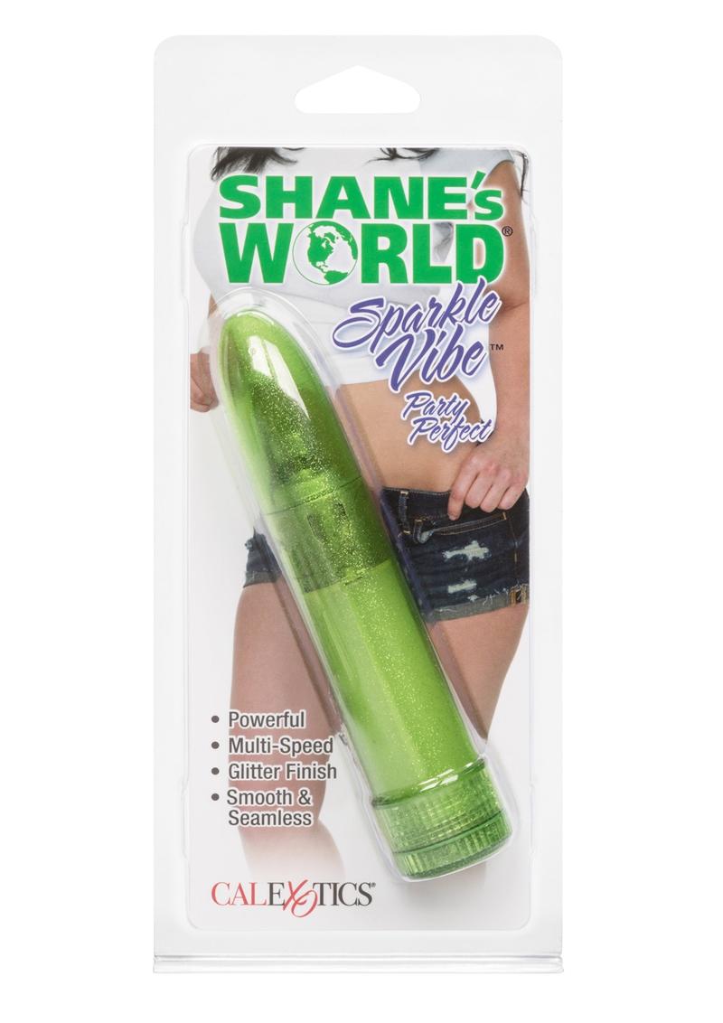 Vibrador Sparkle de Shanes World, color verde