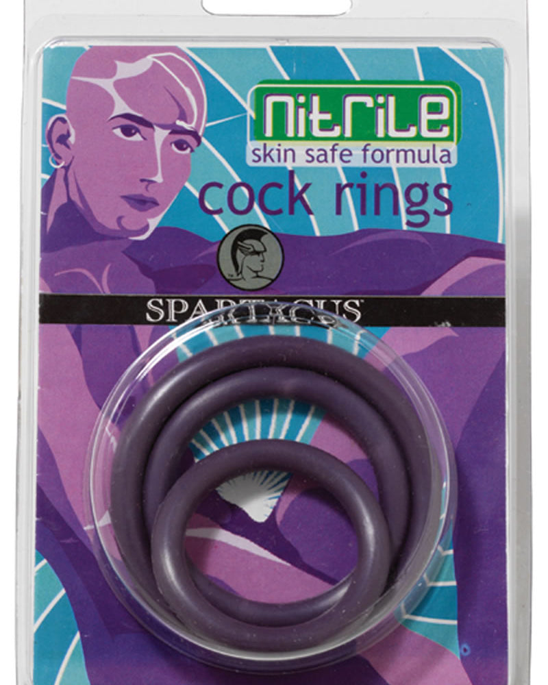 Juego de anillos C de nitrilo morado