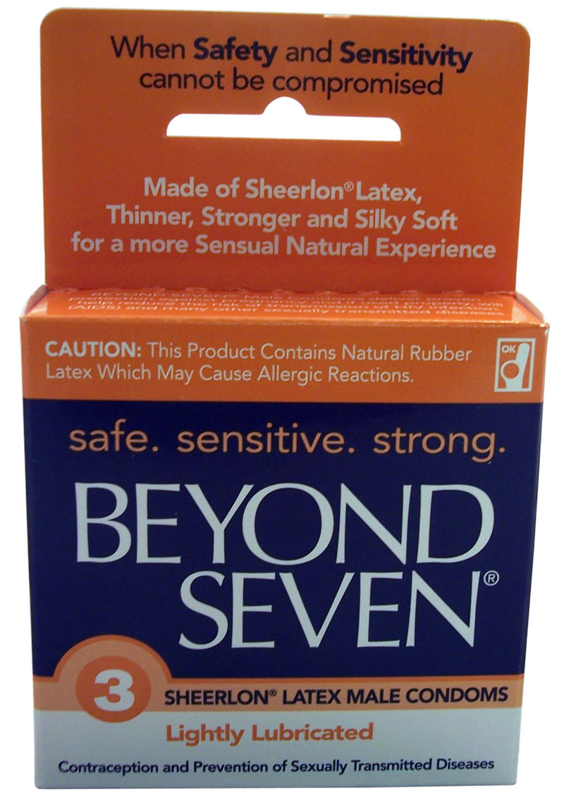 Beyond Seven Condom Lightly Lubricated 3 Pack