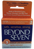 Beyond Seven Condom Lightly Lubricated 3 Pack