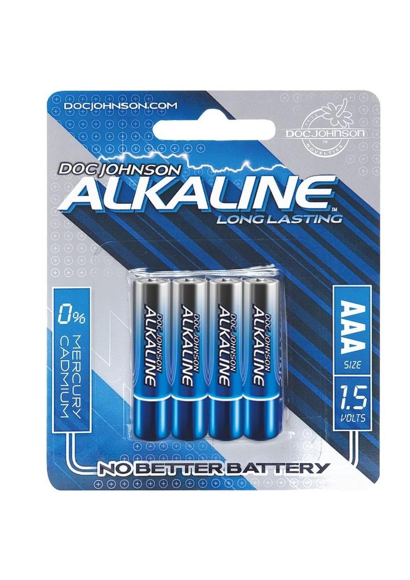 Pilas alcalinas Doc Johnson AAA, paquete de 4