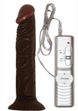 Afro American Whopper Vibrator - Sizes 7" / 8" - Black / Flesh