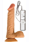 Afro American Whopper Vibrator - Sizes 7" / 8" - Black / Flesh