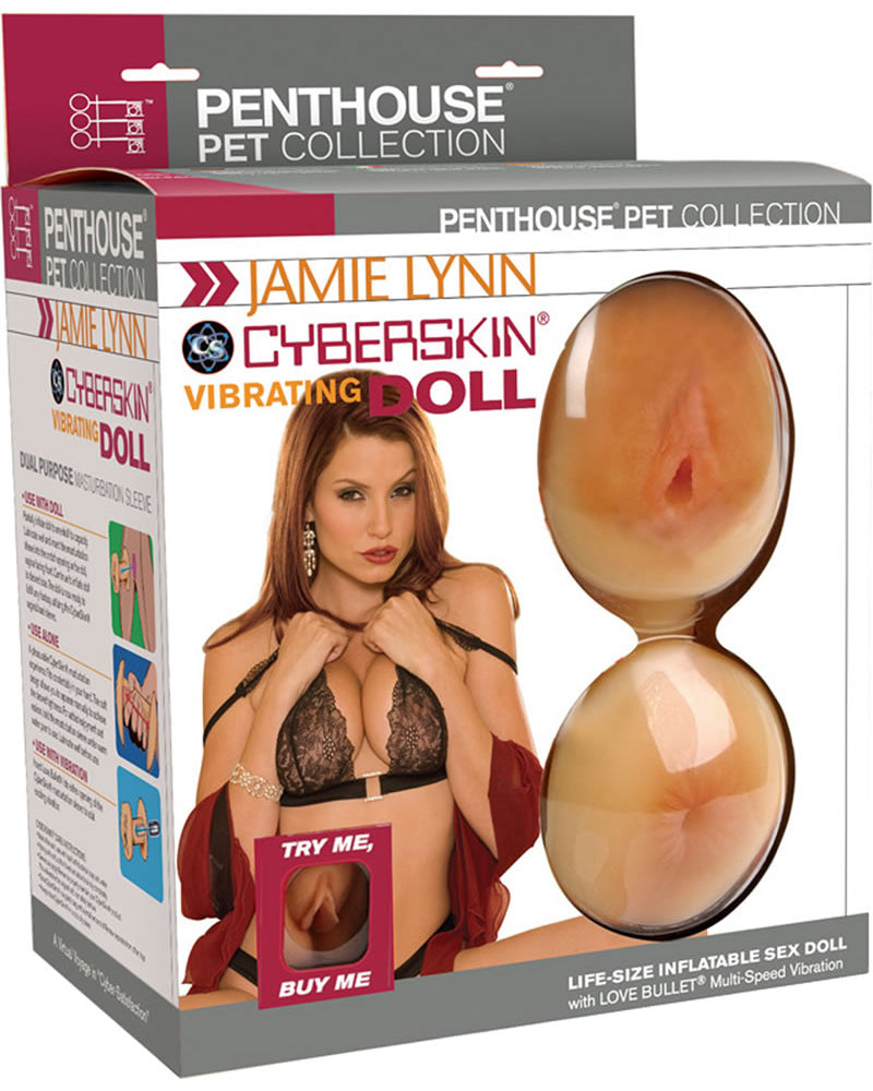Muñeca vibradora de coño y culo de Jamie Lynn
