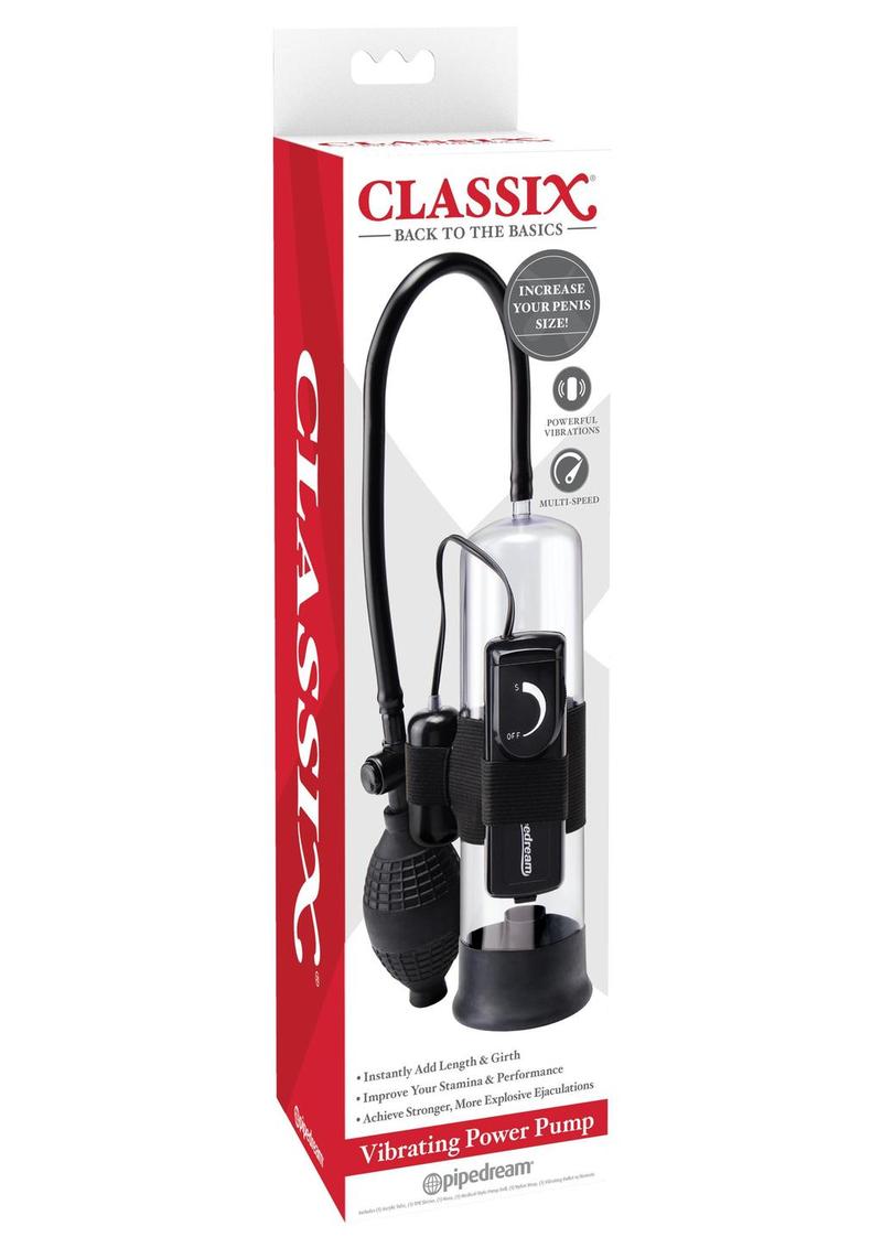 Classix Vibrating Power Pump Black