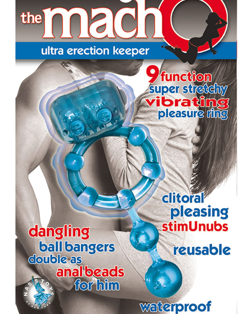 Dispositivo de sujeción para la erección Macho Ultra, color azul