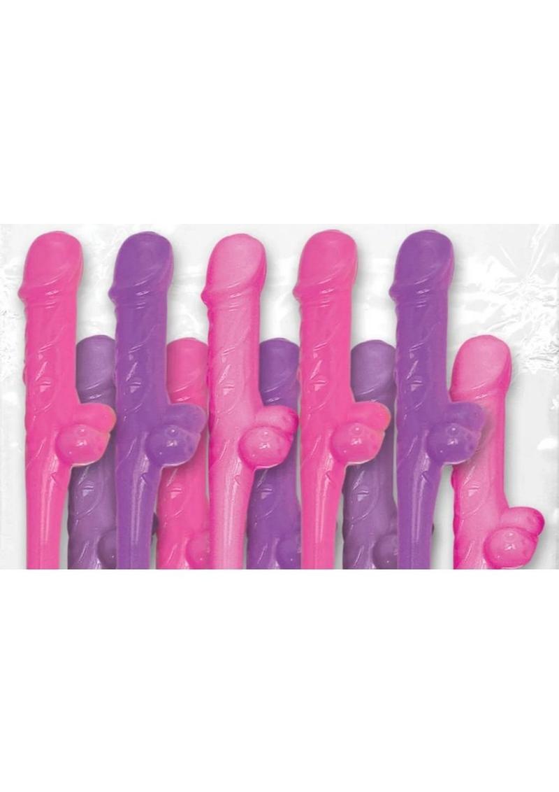 Dicky Sipping Straws Asstd 10pk