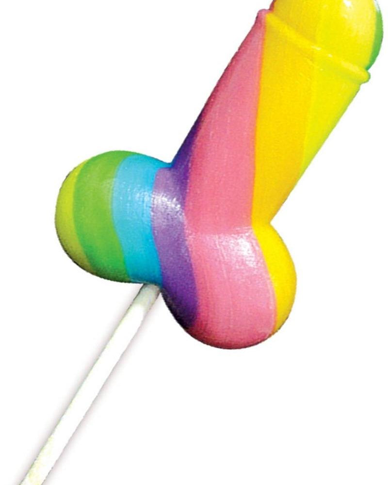 Piruletas Rainbow Cock Pops, 12 por expositor