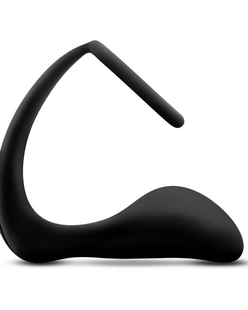 "Anal Adventures - Platinum - Cock Ring Plug - Black BL-11245"