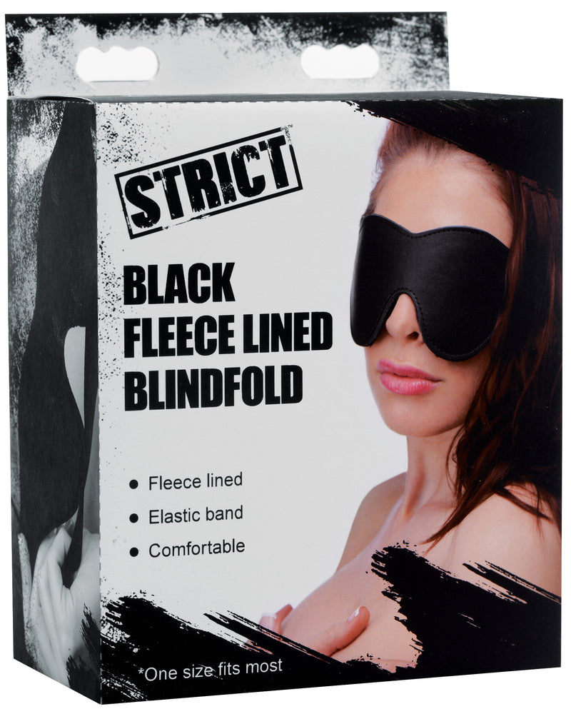 Black Fleece Lined Blindfold