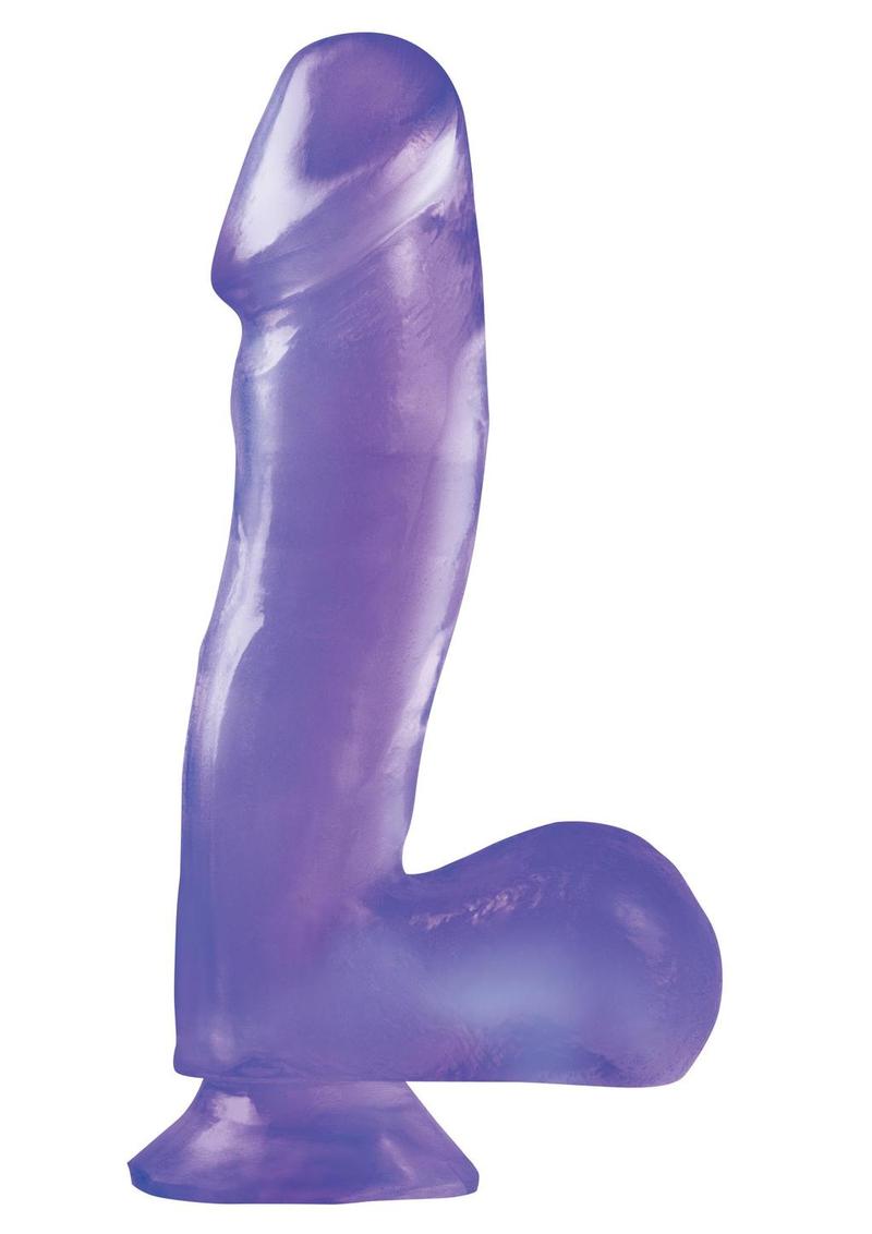 Basix 6.5 Dong W/suction Cup - Purple