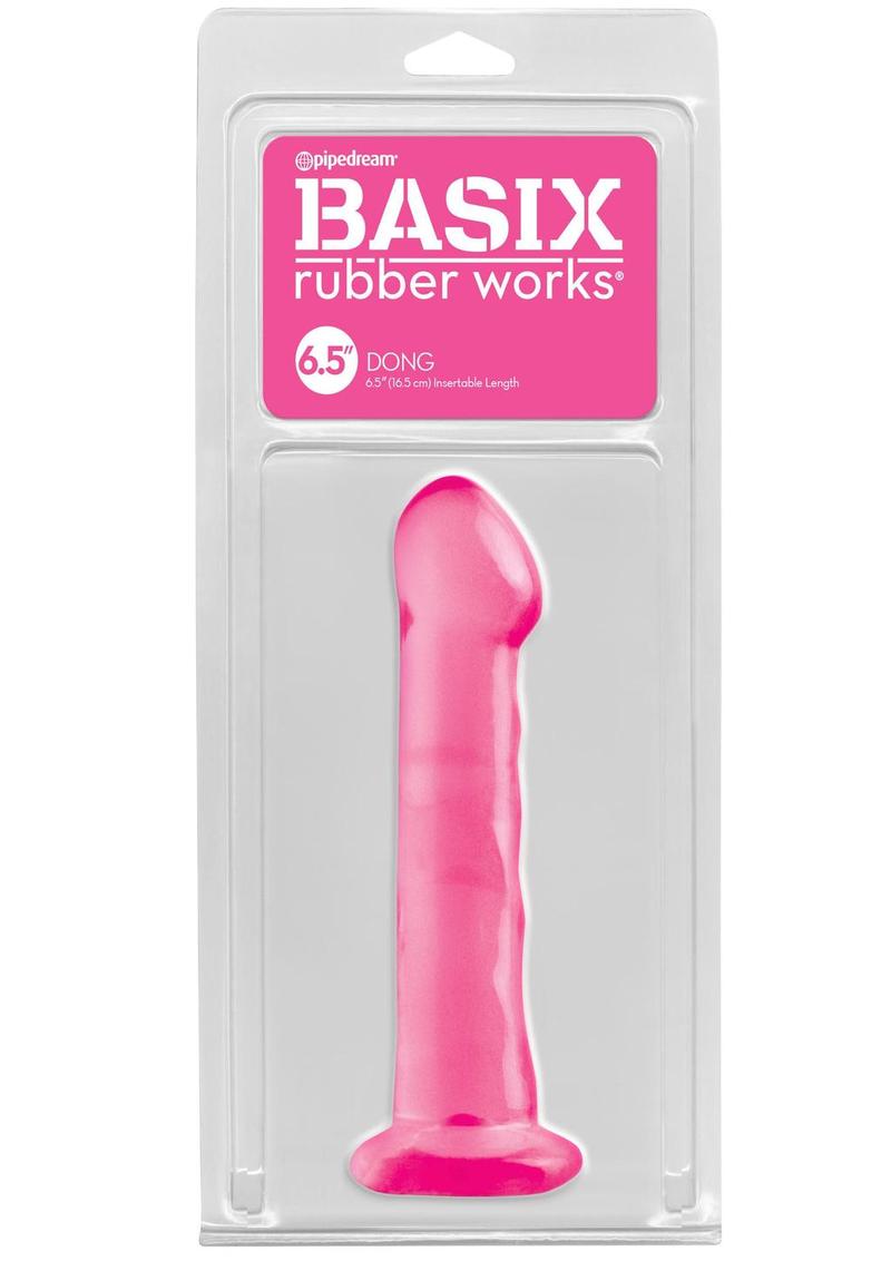 Basix 6.5 Pene con ventosa - Rosa
