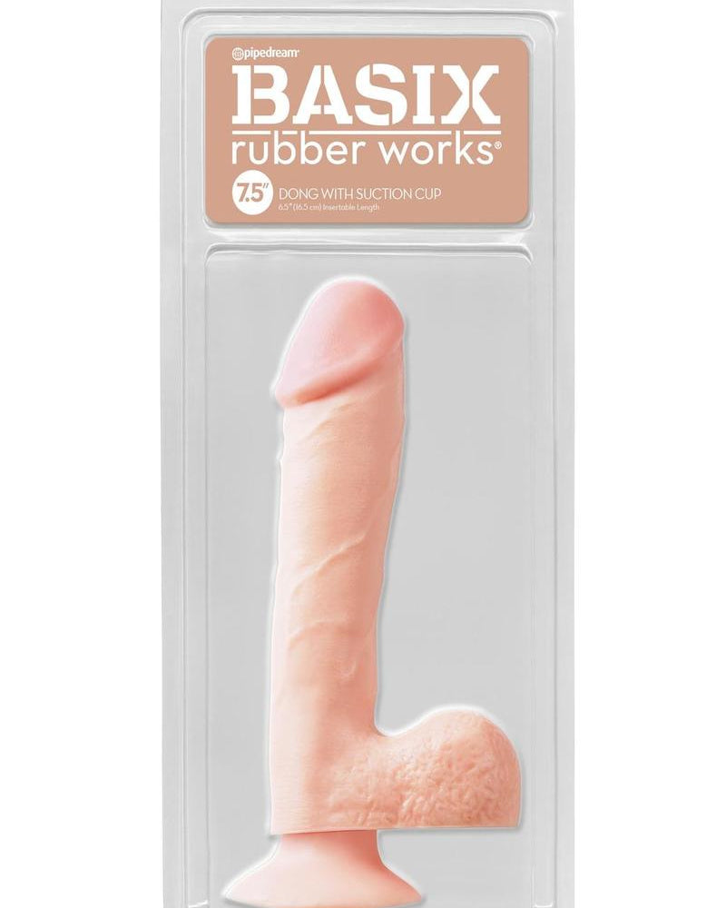 Basix 7.5 Dong con ventosa - Color carne