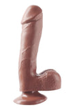 Basix 7.5 Dong con ventosa - Chocolate