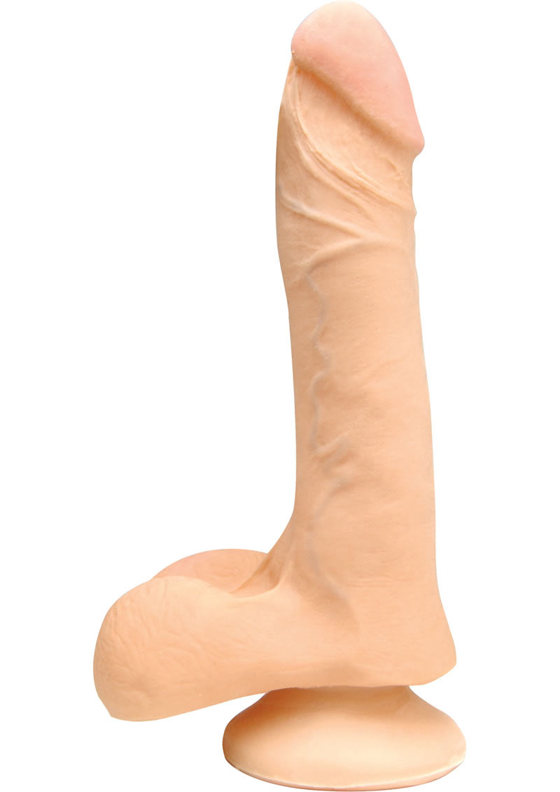 Consolador de pene europeo Wildfire Real Man Cyberskin de 20 cm, color natural