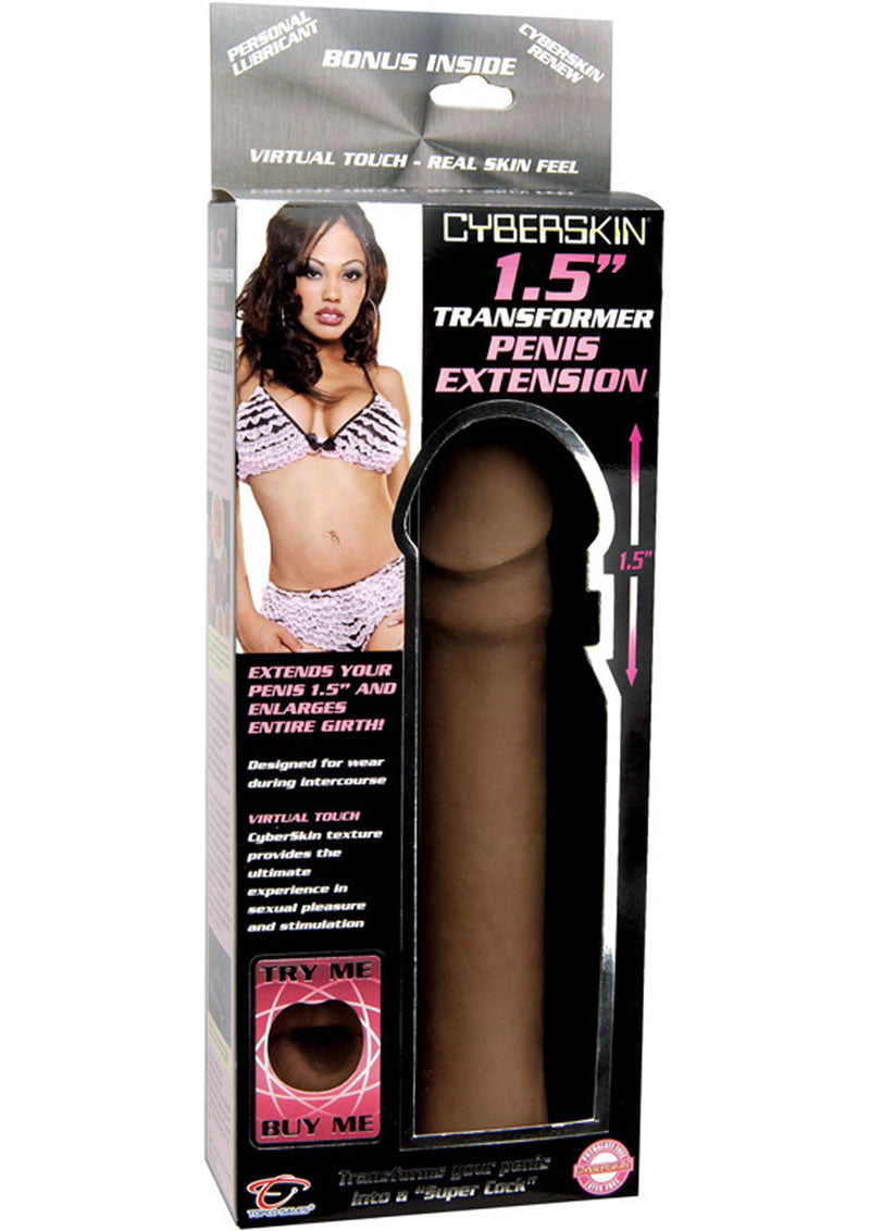 Extensión de pene Cyberskin - Canela
