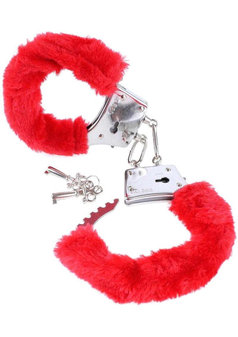 Fetish Fantasy Series Beginners Furry Cuffs Red