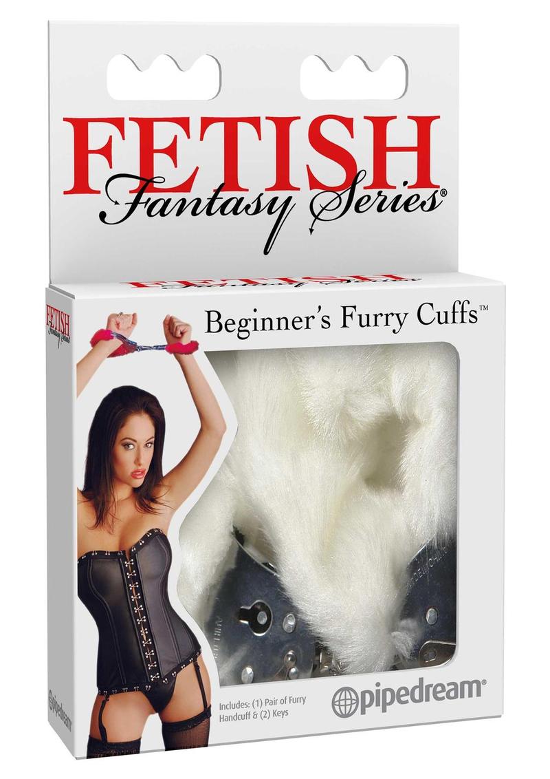 Fetish Fantasy Series Beginners Furry Cuffs White