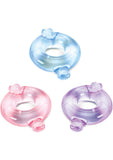Elastomer C Ring 3 Pk - Pur/blue/pink